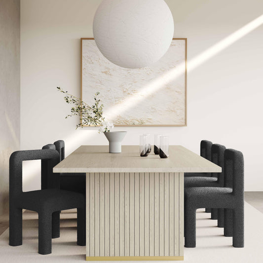 Hazel Black Performance Boucle Dining Chair by TOV Furniture – photo 2 of 8