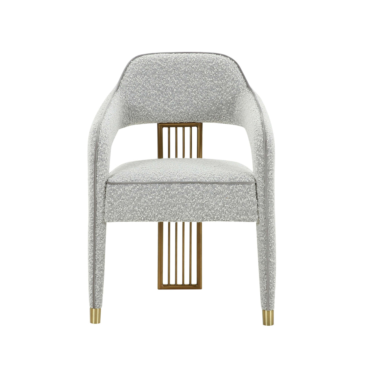 Corralis Speckled Grey Performance Boucle Dining Chair by TOV Furniture – photo 3 of 6