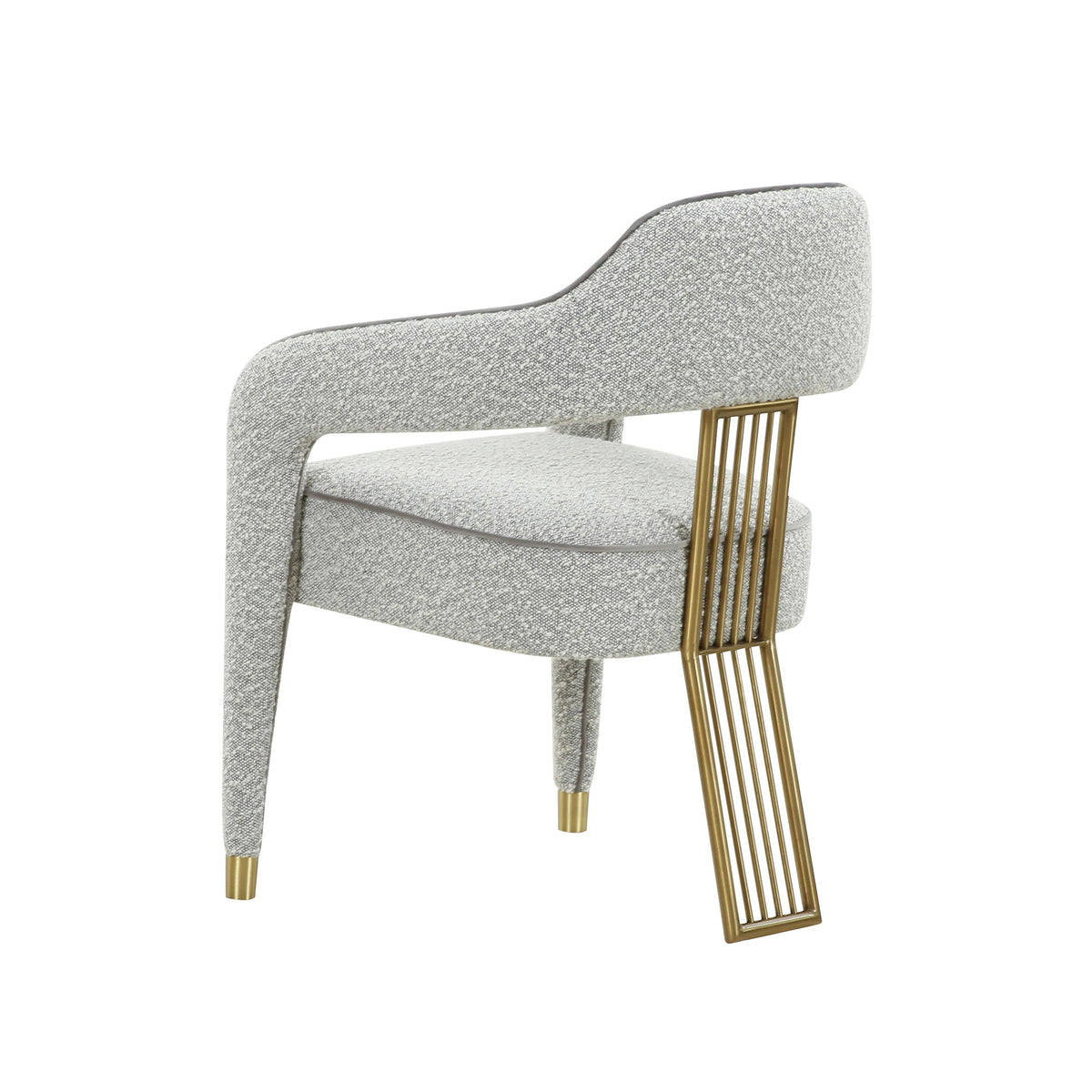 Corralis Speckled Grey Performance Boucle Dining Chair by TOV Furniture – photo 4 of 6