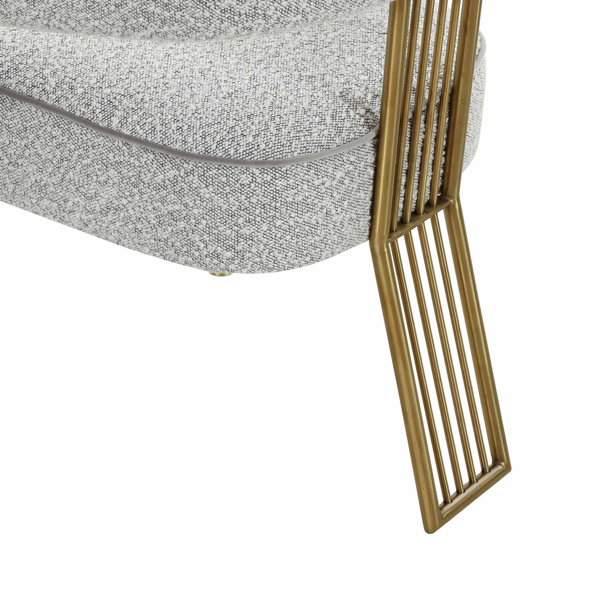Corralis Speckled Grey Performance Boucle Dining Chair by TOV Furniture – photo 5 of 6