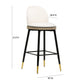 Harley Velvet Stool by TOV D68478