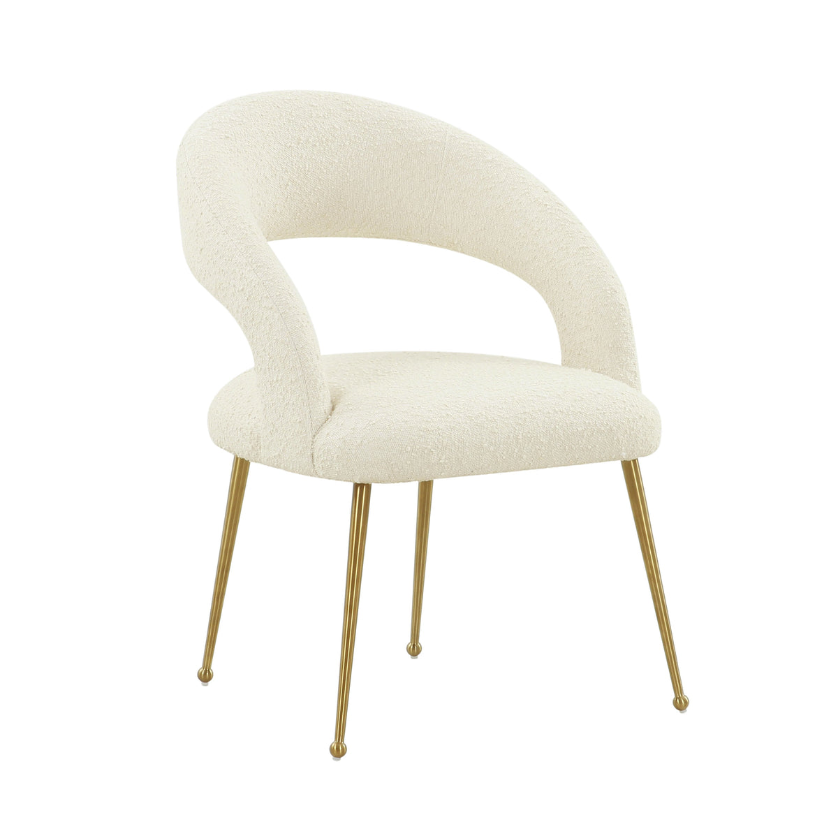 Rocco Cream Performance Boucle Dining Chair by TOV Furniture – photo 1 of 6