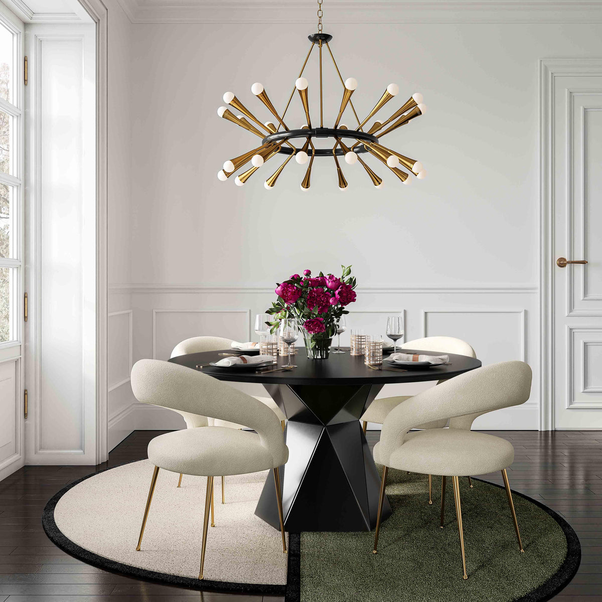 Rocco Cream Performance Boucle Dining Chair by TOV Furniture – photo 2 of 6
