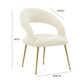 Rocco Performance Boucle Dining Chair by TOV D68704