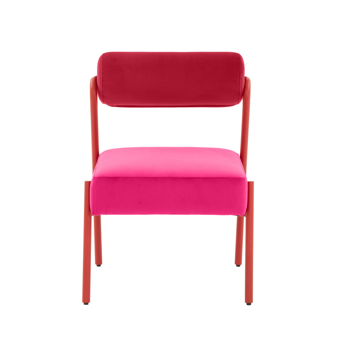 Jolene Performance Velvet Dining Chair - Set of 2 in Pink by TOV Furniture – photo 4 of 7