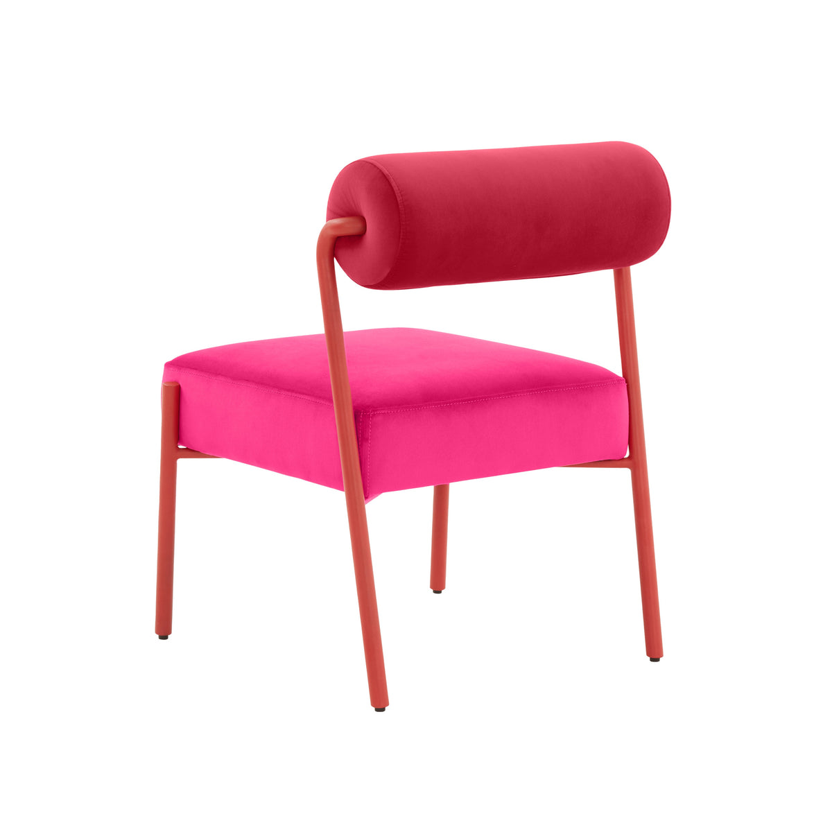 Jolene Performance Velvet Dining Chair - Set of 2 in Pink by TOV Furniture – photo 5 of 7