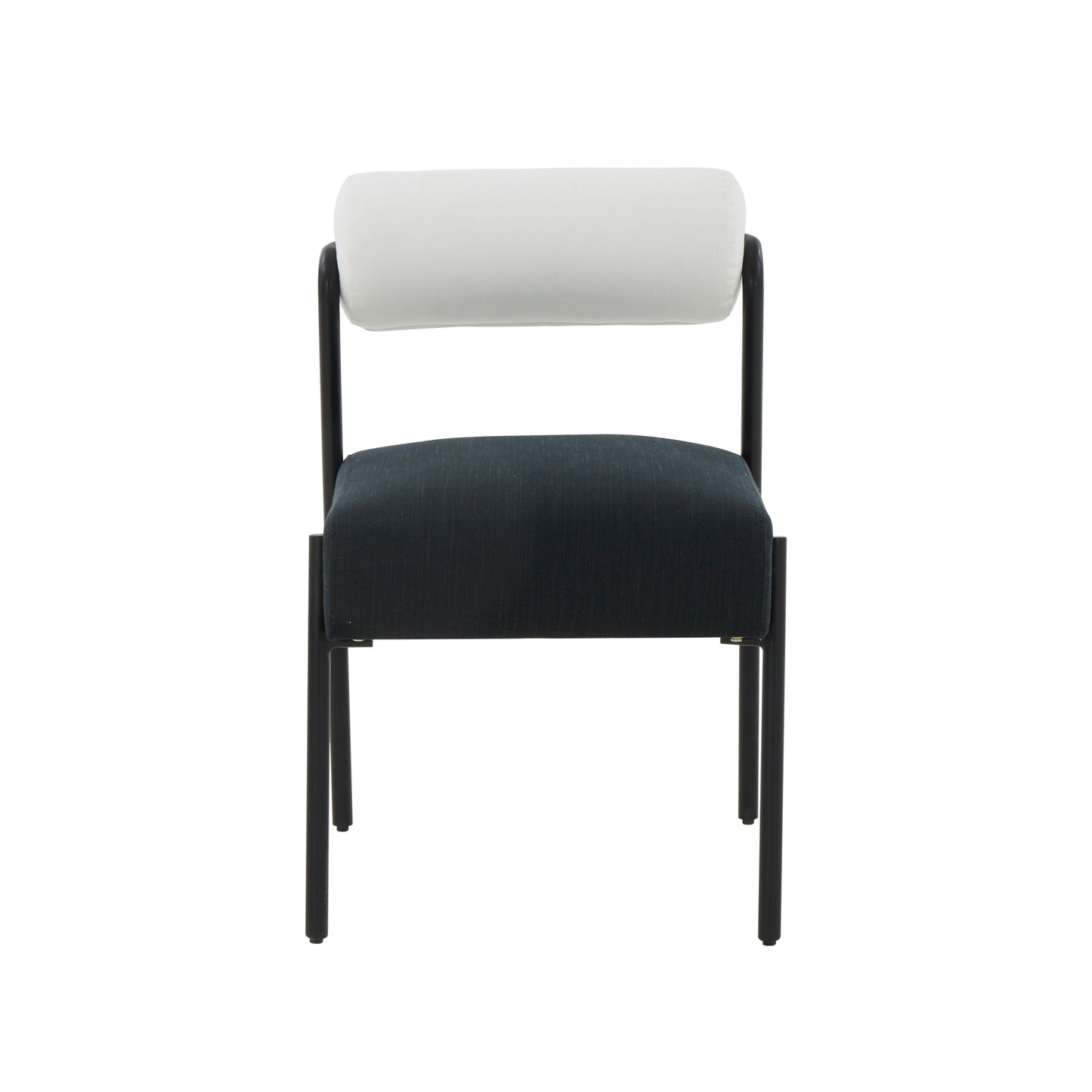 Jolene Cream And Black Performance Linen Dining Chair Set Of 2 by TOV D68585