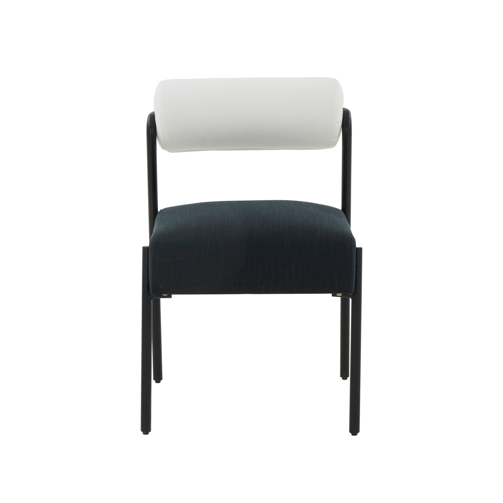 Jolene Cream And Black Performance Linen Dining Chair Set Of 2 by TOV D68585