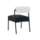 Jolene Cream And Black Performance Linen Dining Chair Set Of 2 by TOV D68585