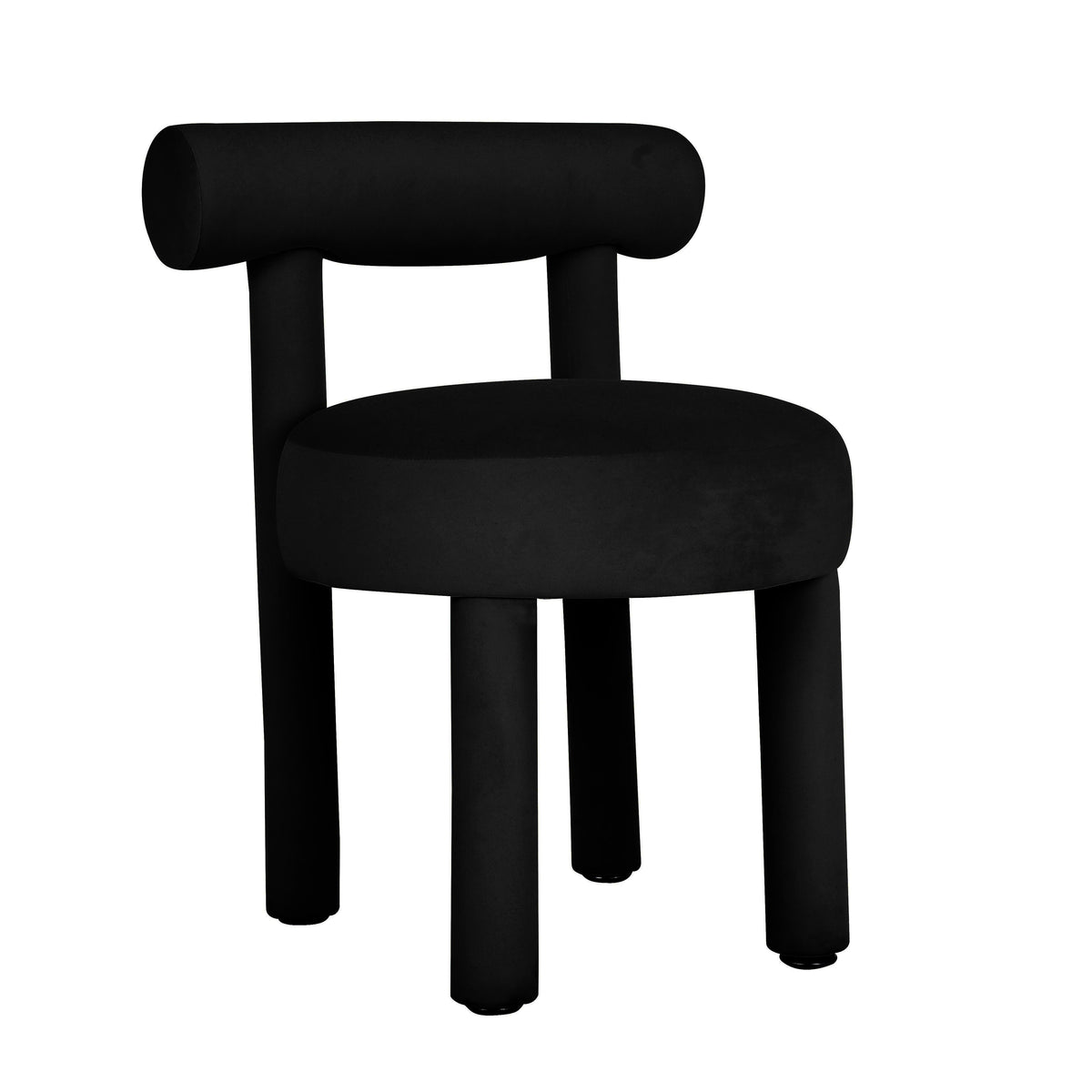 Carmel Black Performance Velvet Dining Chair by TOV Furniture – photo 1 of 6