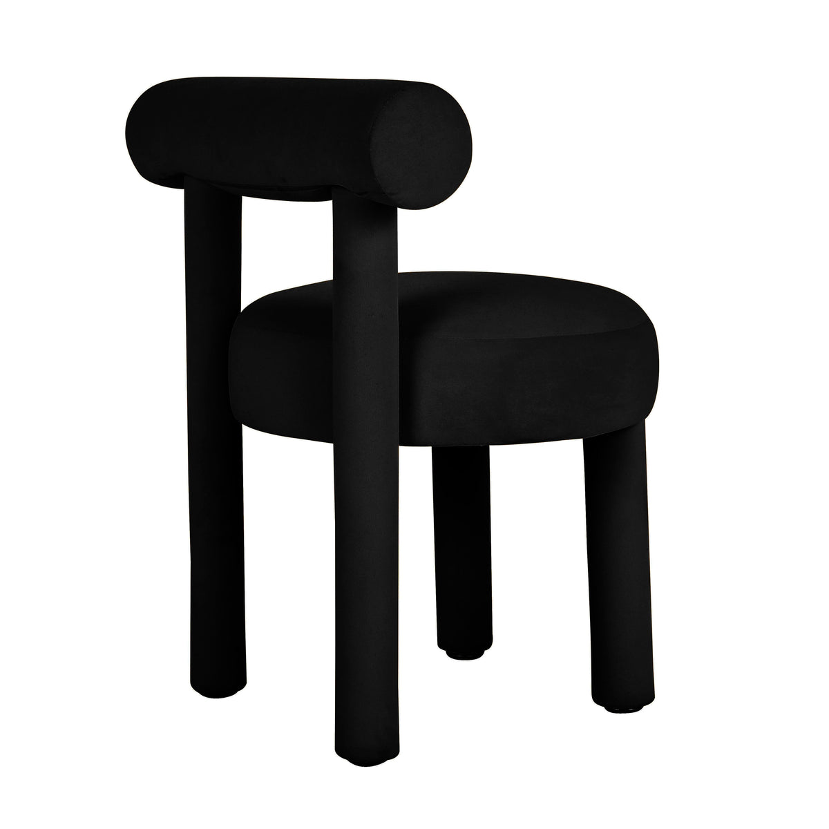Carmel Black Performance Velvet Dining Chair by TOV Furniture – photo 4 of 6