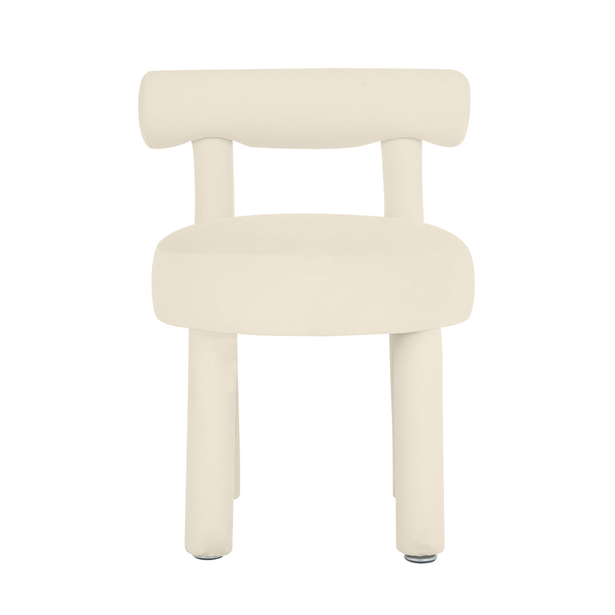 Carmel Cream Performance Velvet Dining Chair by TOV Furniture – photo 3 of 6