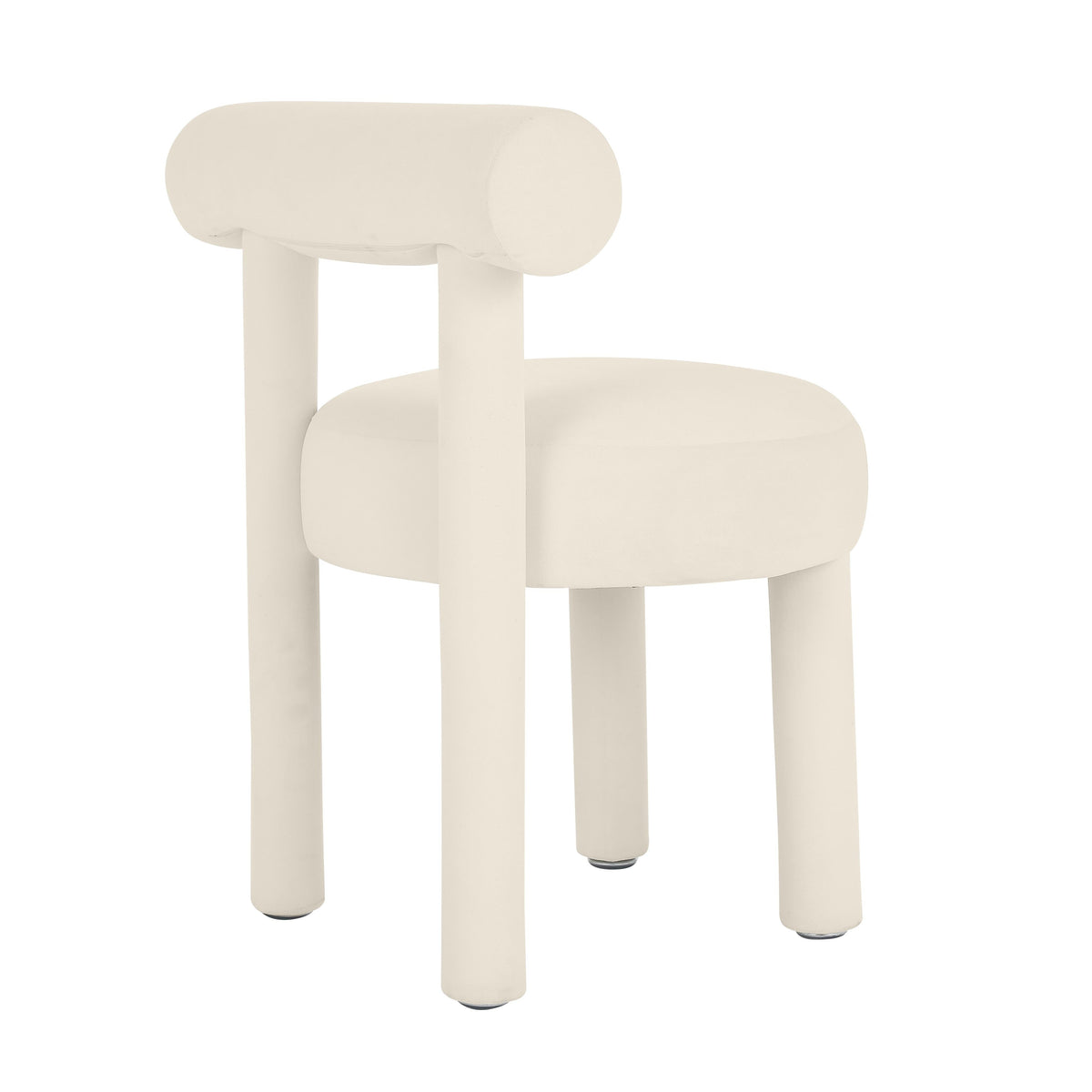Carmel Cream Performance Velvet Dining Chair by TOV Furniture – photo 4 of 6