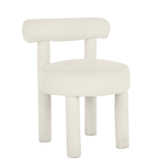 Carmel Cream Performance Boucle Dining Chair by TOV D68593