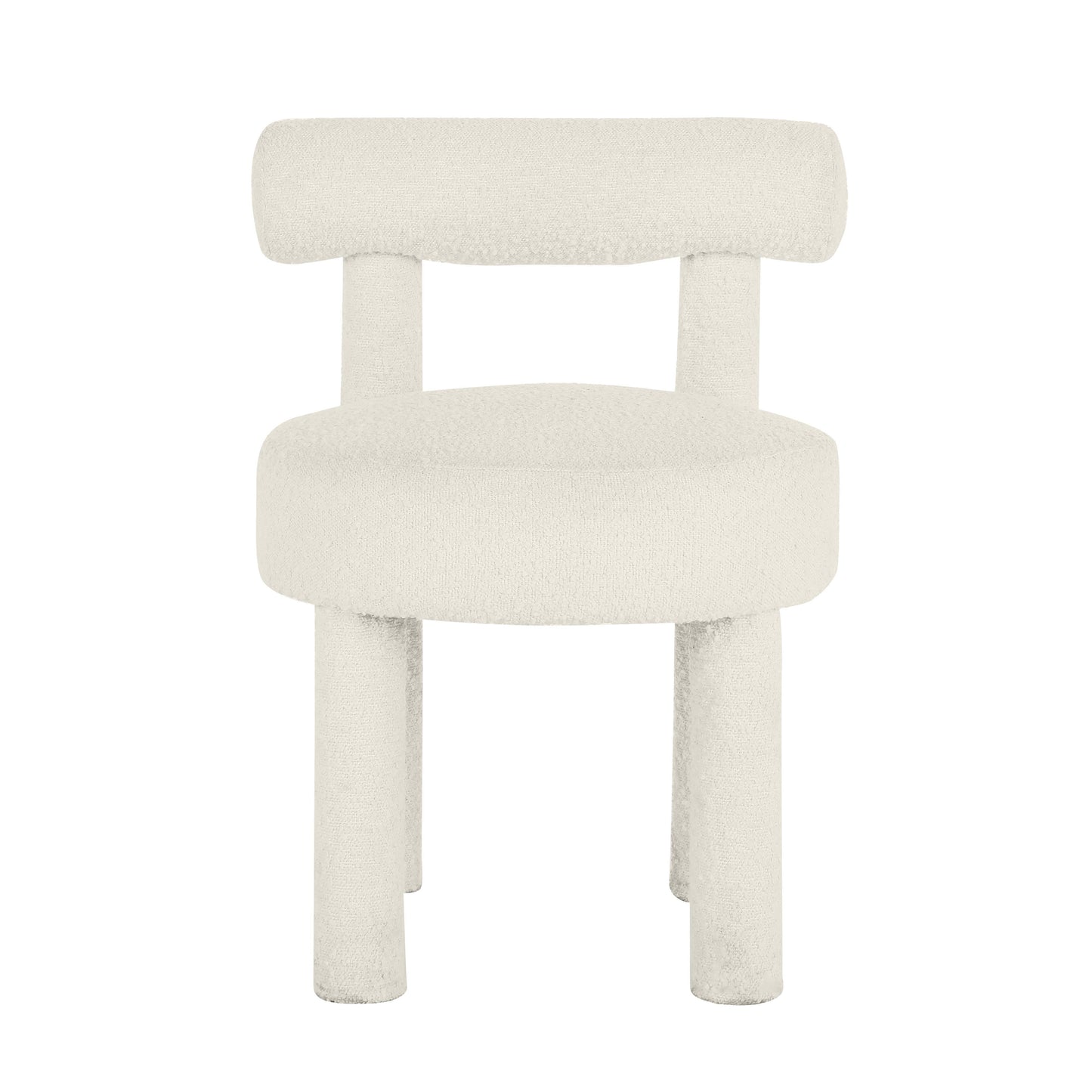 Carmel Cream Performance Boucle Dining Chair by TOV D68593