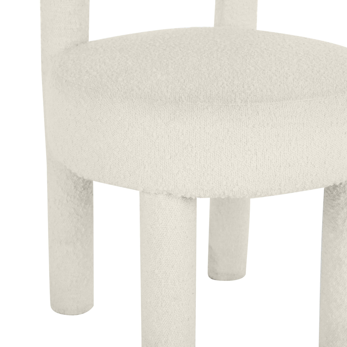 Carmel Cream Performance Boucle Dining Chair by TOV Furniture – photo 5 of 6
