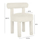 Carmel Cream Performance Boucle Dining Chair by TOV D68593