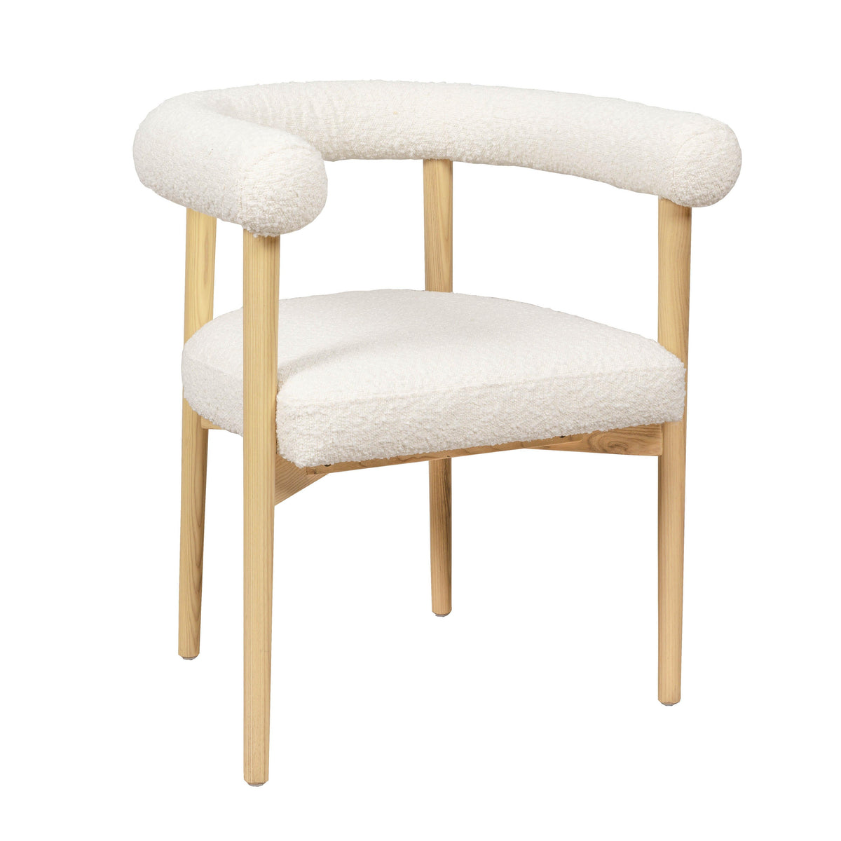 Spara Cream Performance Boucle Dining Chair by TOV Furniture – photo 1 of 7