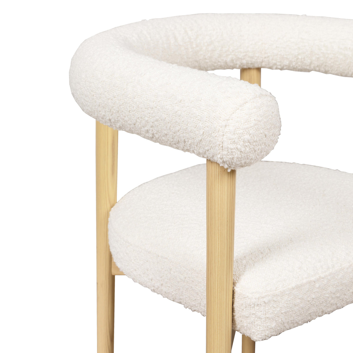 Spara Cream Performance Boucle Dining Chair by TOV Furniture – photo 5 of 7