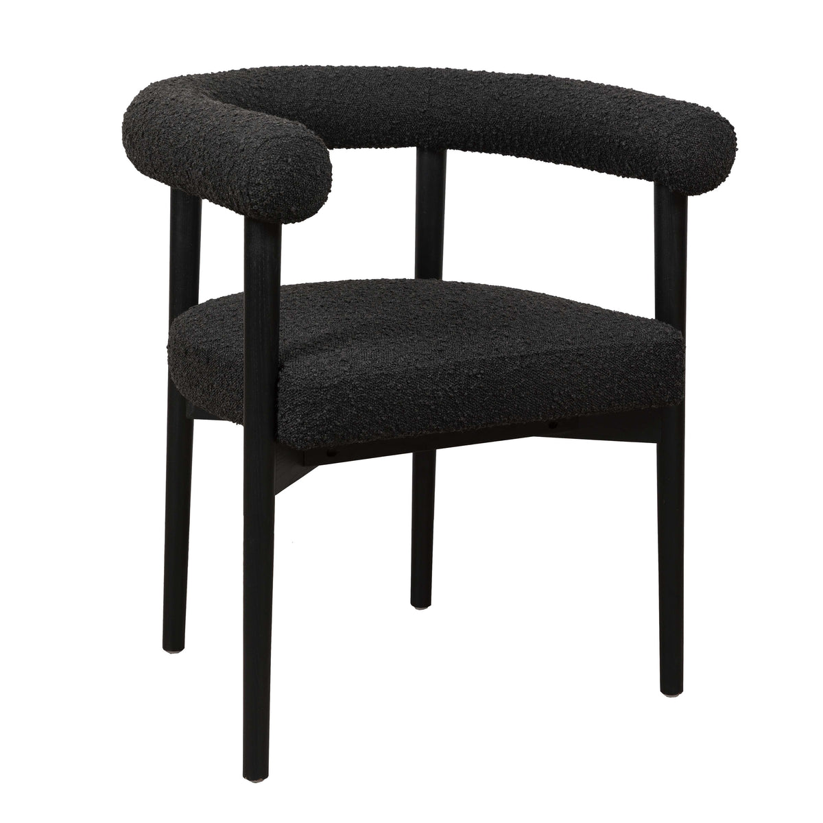 Spara Black Performance Boucle Dining Chair by TOV Furniture – photo 1 of 7