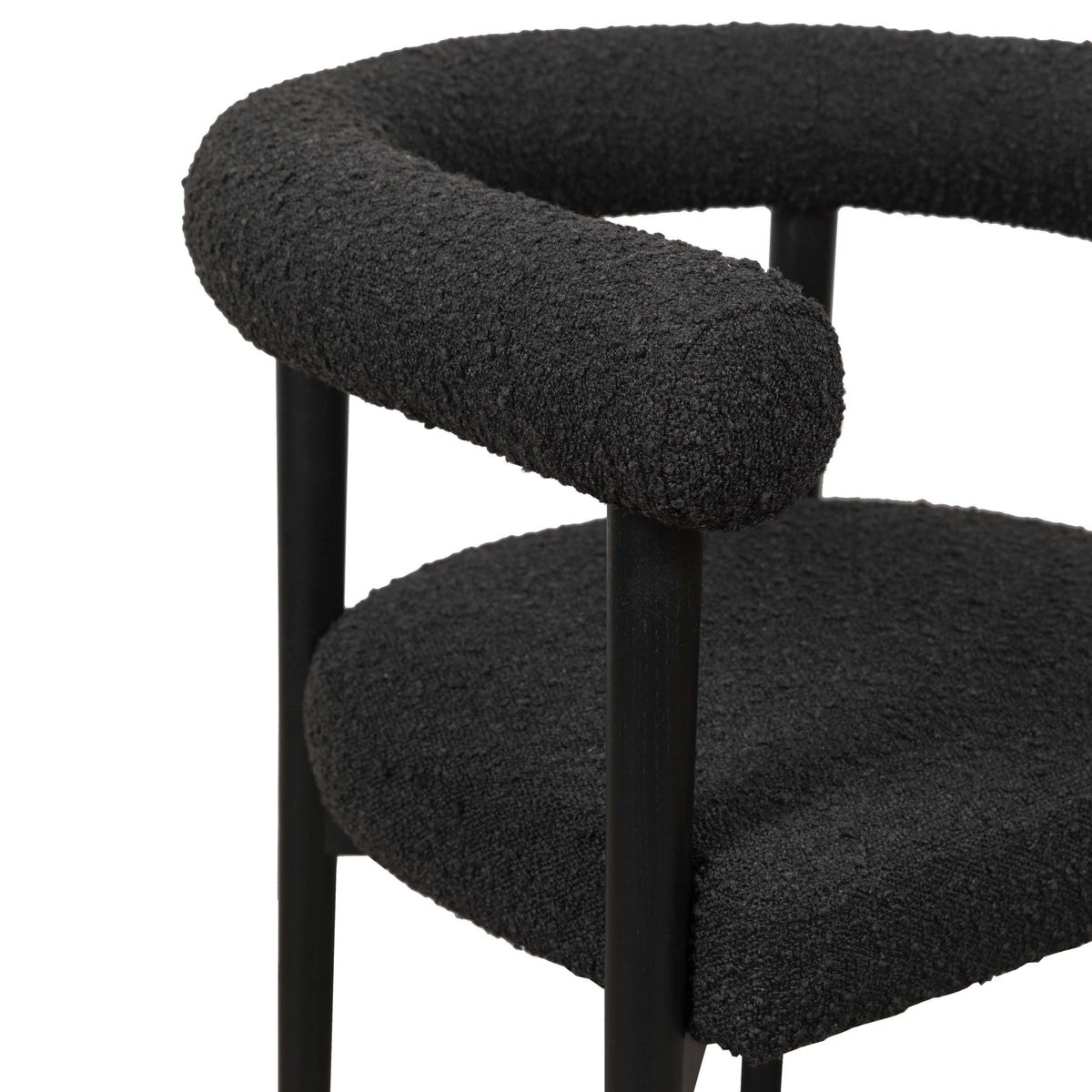 Spara Black Performance Boucle Dining Chair by TOV Furniture – photo 5 of 7