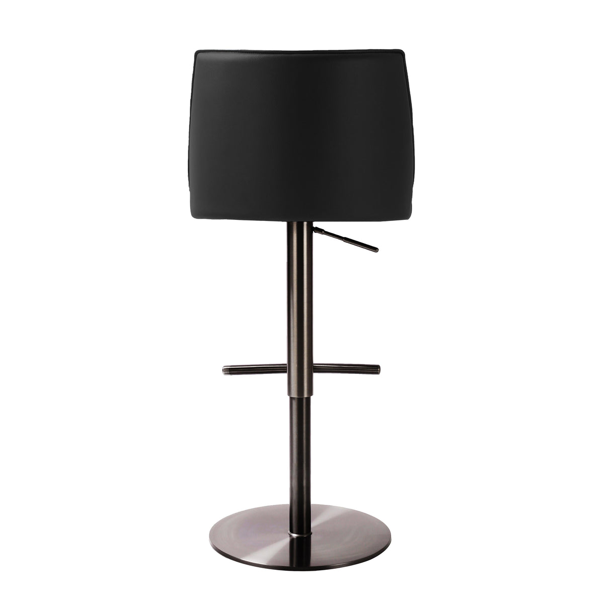 Gala Performance Vegan Leather Adjustable Stool in Black by TOV Furniture – photo 4 of 8