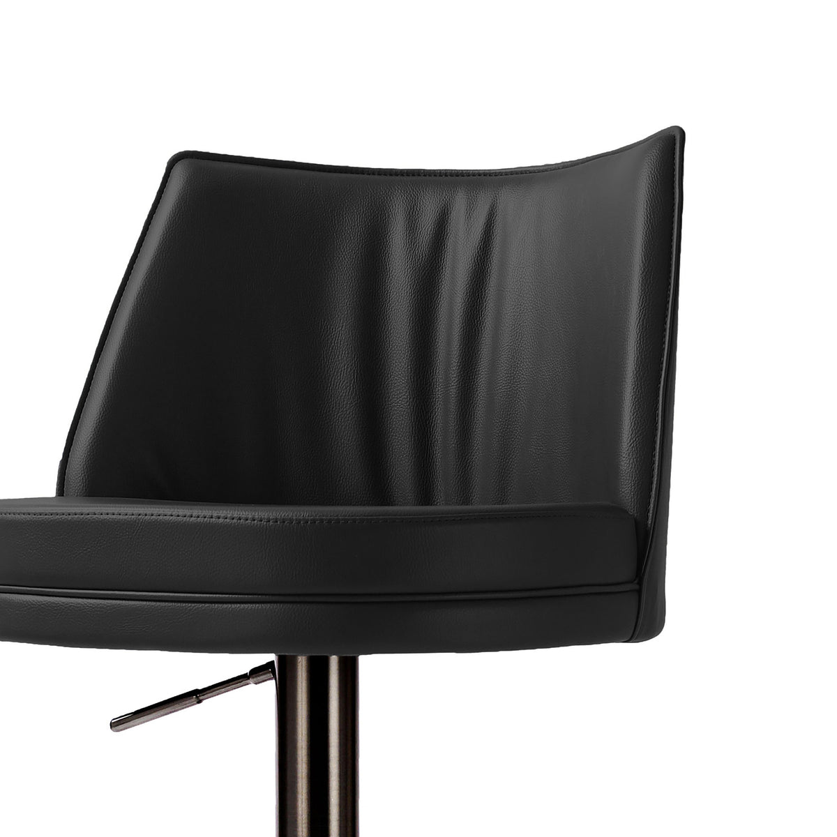Gala Performance Vegan Leather Adjustable Stool in Black by TOV Furniture – photo 5 of 8