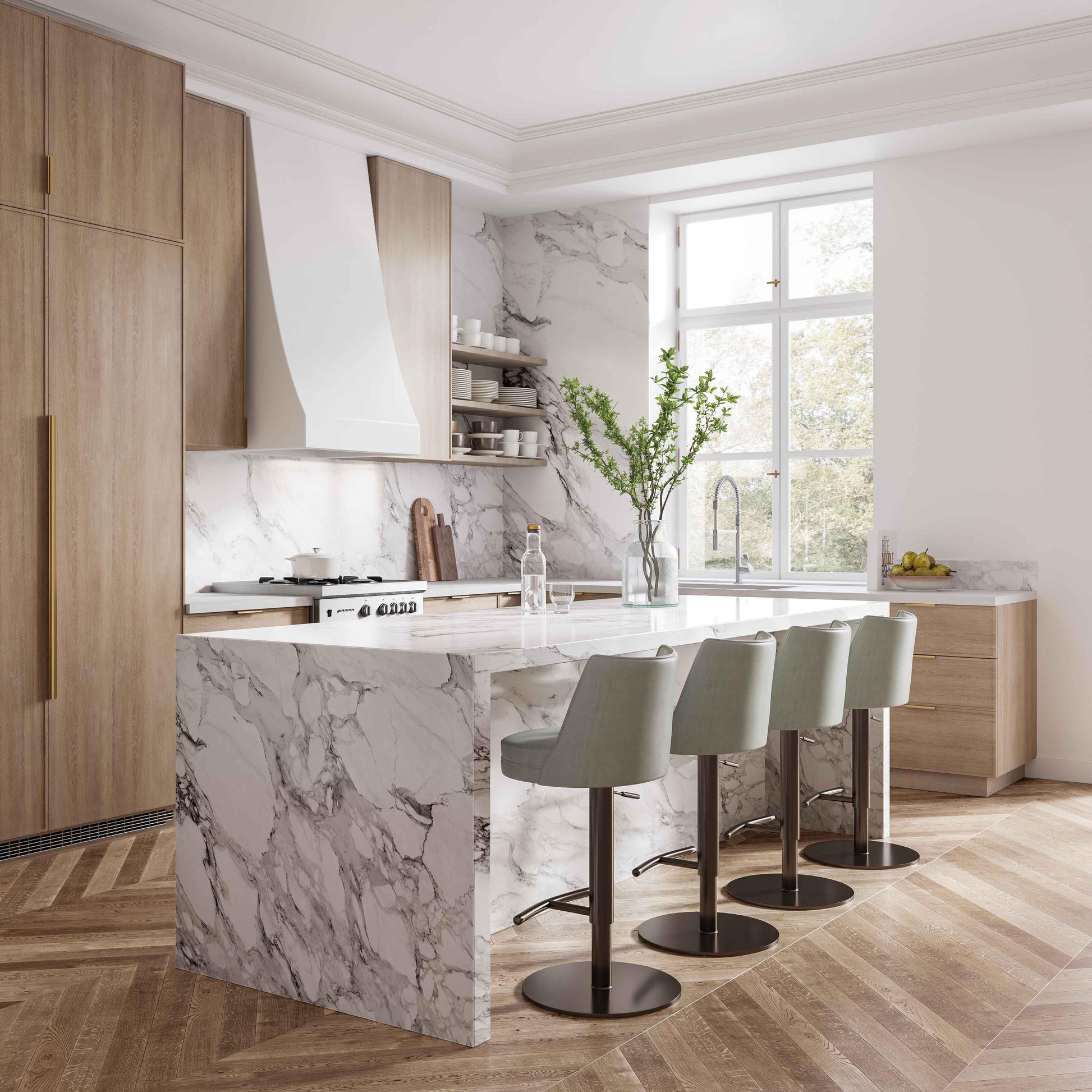 Gala Performance Vegan Leather Adjustable Stool by TOV D68622