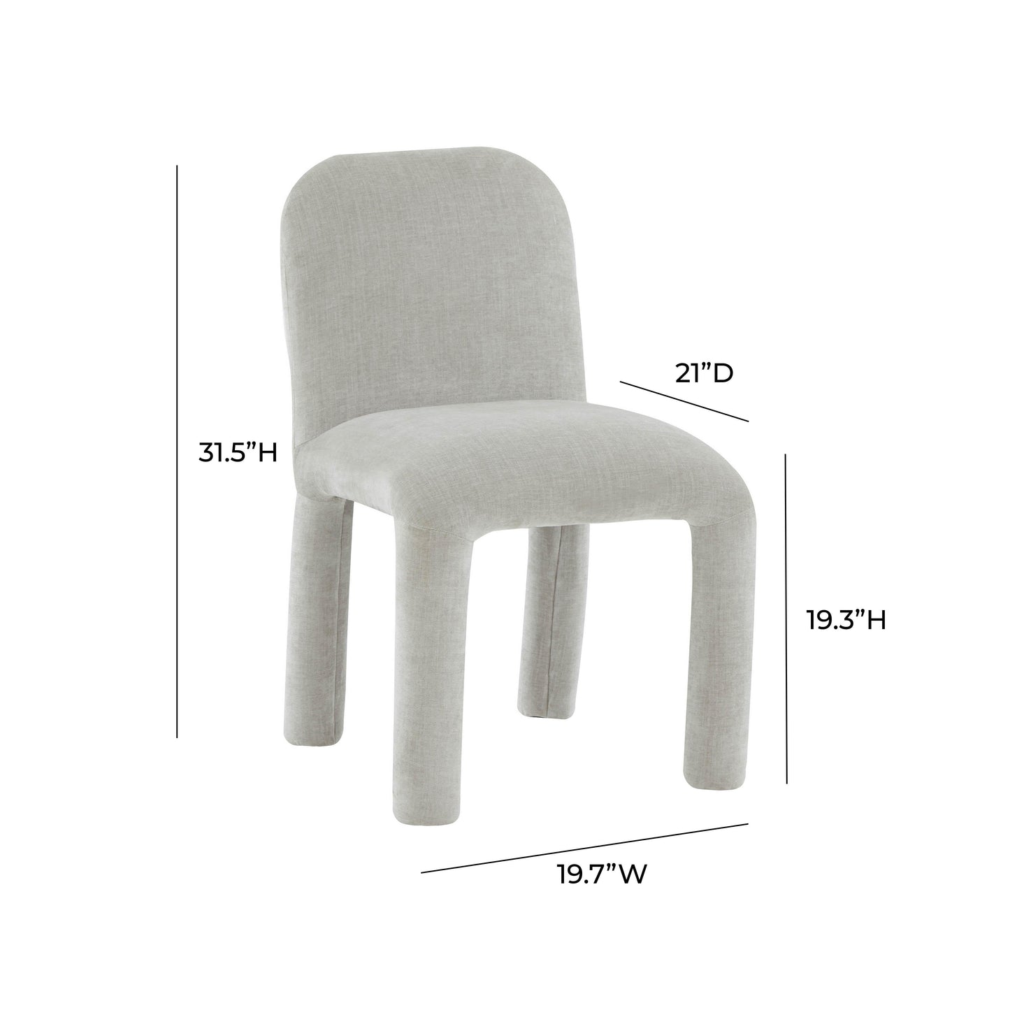 Georgia Performance Chenille Dining Chair by TOV D68634