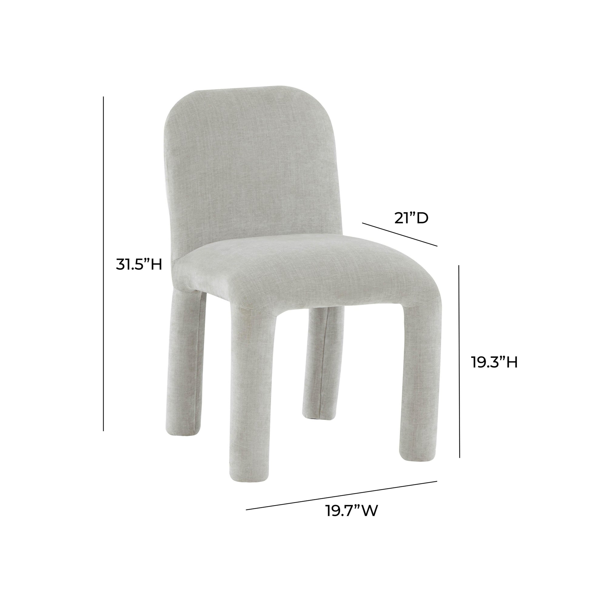 Georgia Performance Chenille Dining Chair by TOV D68634