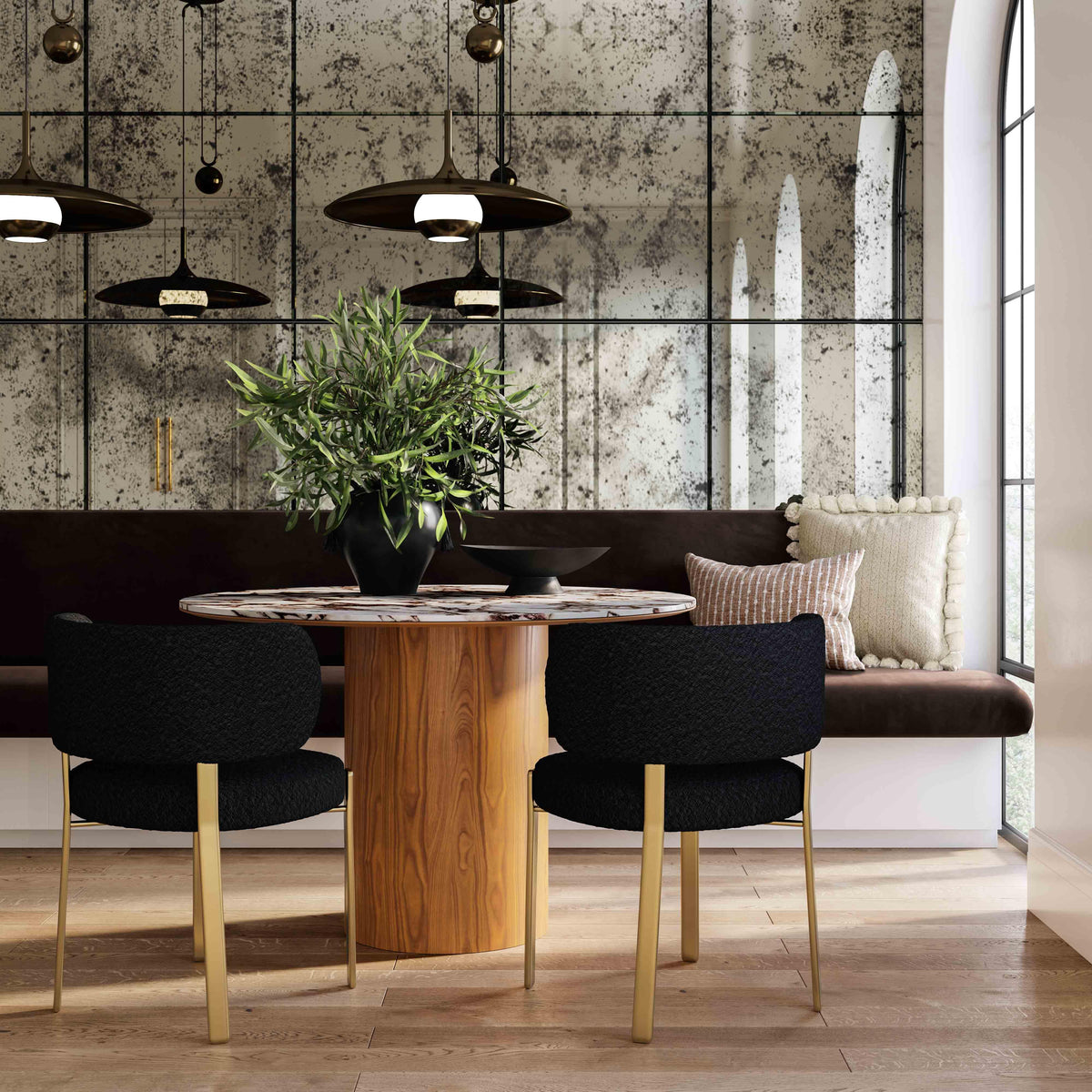 Margaret Black Performance Boucle Dining Chair by TOV Furniture – photo 2 of 6