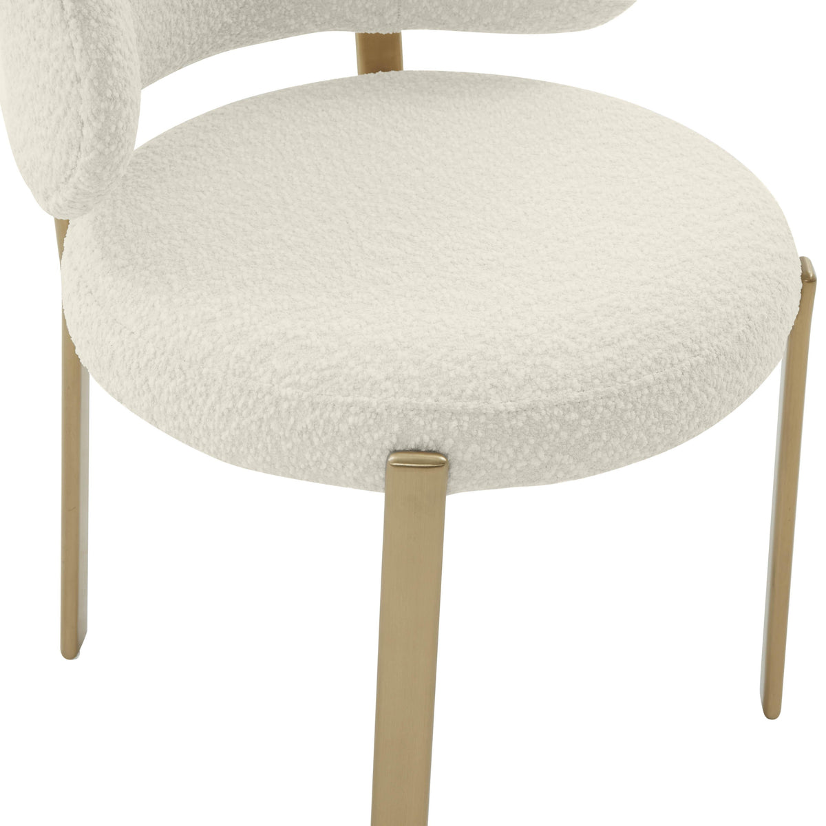 Margaret Cream Performance Boucle Dining Chair by TOV Furniture – photo 4 of 6