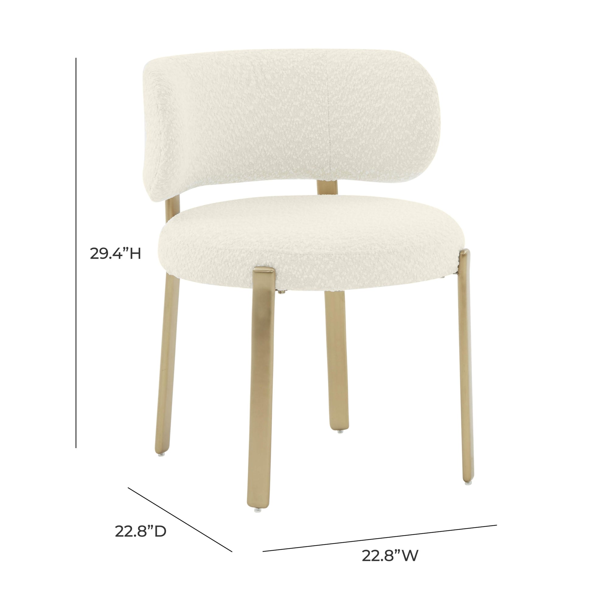 Margaret Performance Boucle Dining Chair by TOV D68996