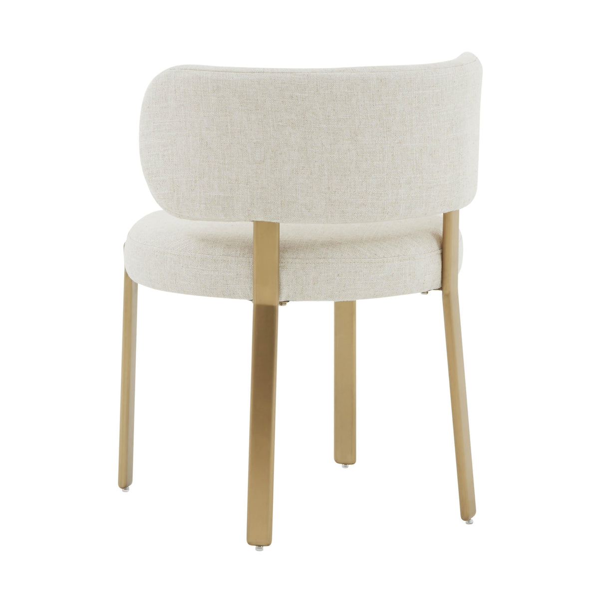 Margaret Cream Performance Linen Dining Chair by TOV Furniture – photo 4 of 6