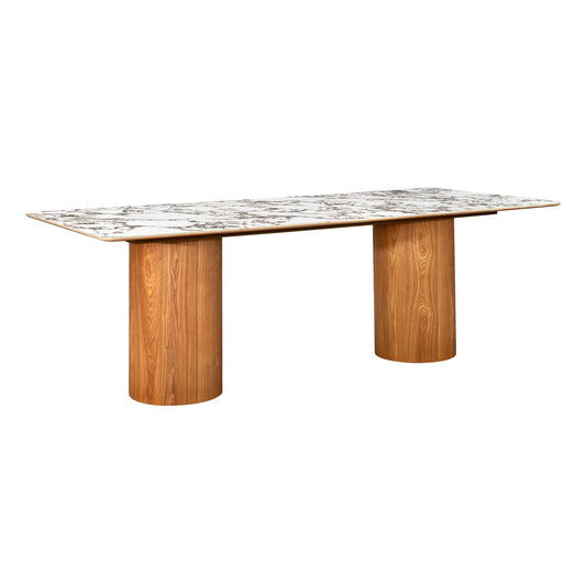 Tamara 94 Marble Ceramic Rectangular Dining Table by TOV D68680