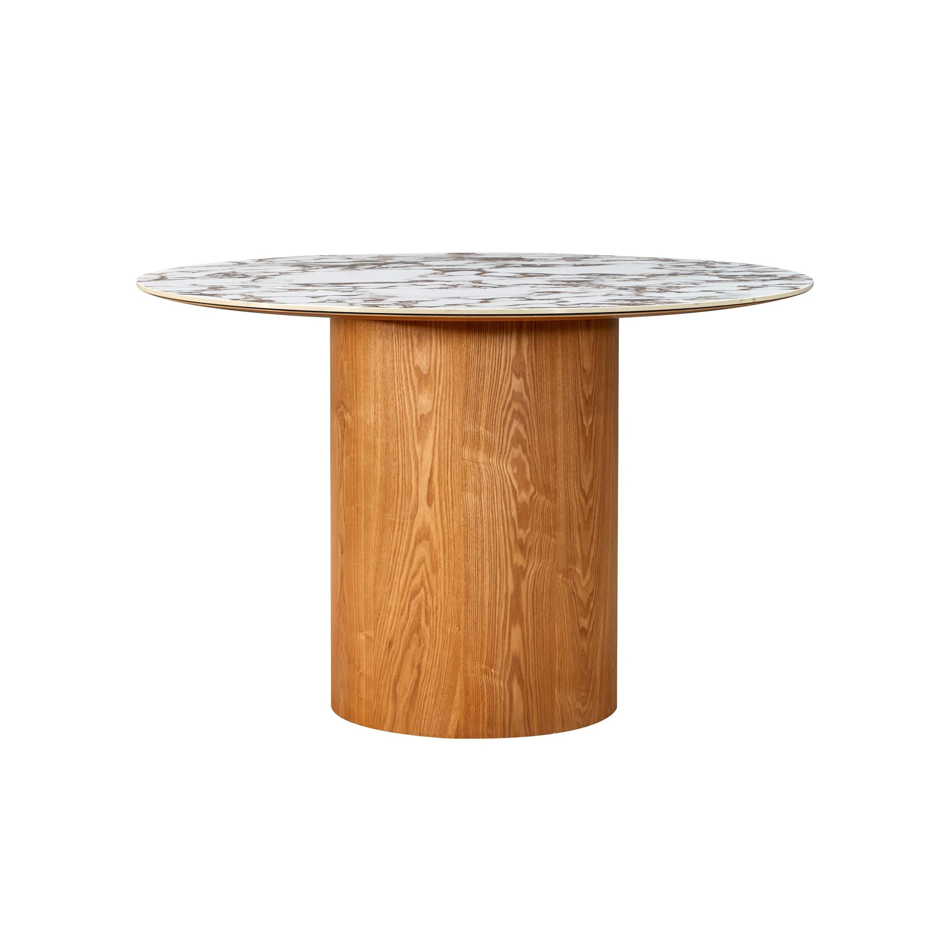 Tamara 47 Marble Ceramic Round Dinette Table by TOV D68681