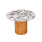 Tamara 47 Marble Ceramic Round Dinette Table by TOV D68681