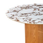 Tamara 47 Marble Ceramic Round Dinette Table by TOV D68681