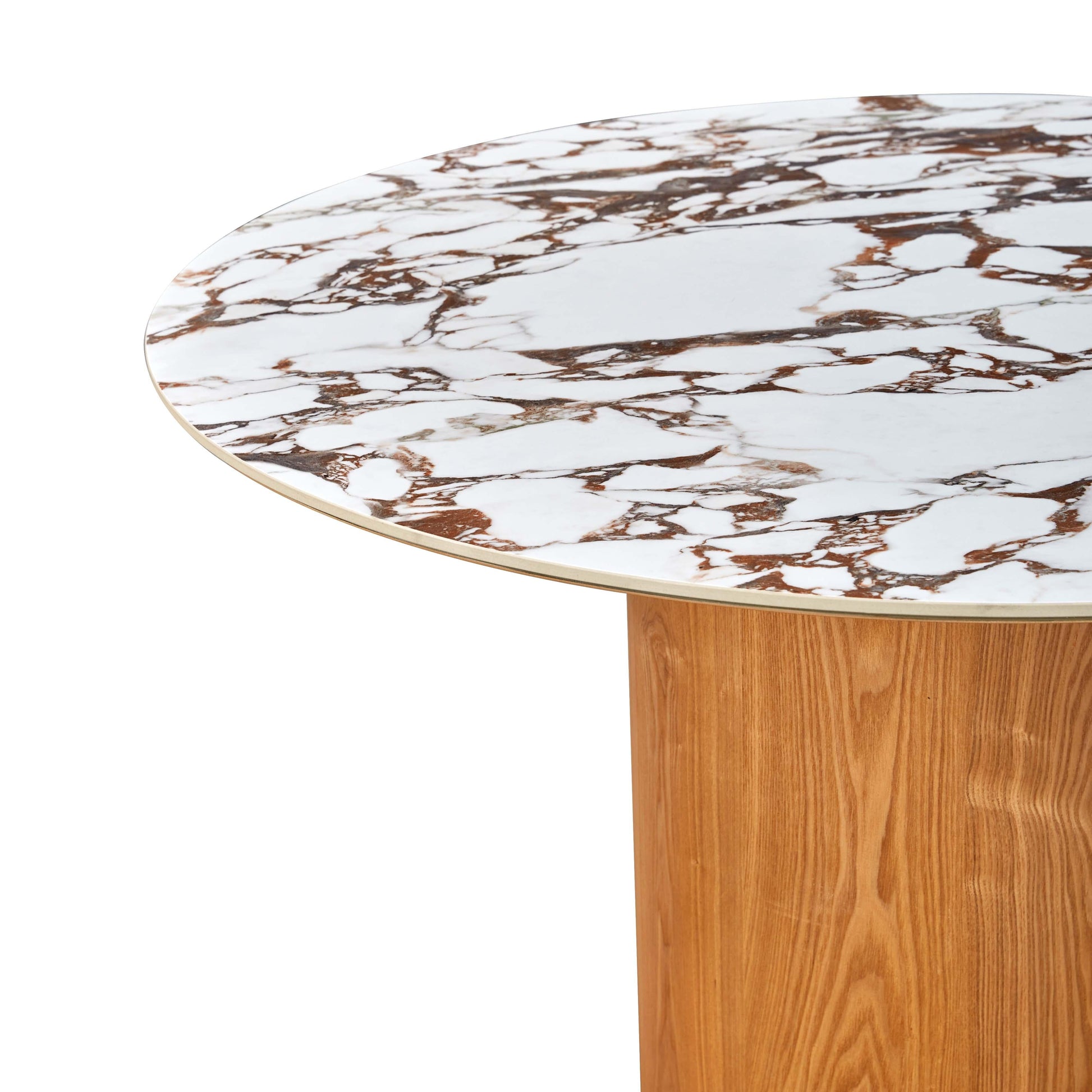Tamara 47 Marble Ceramic Round Dinette Table by TOV D68681