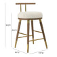 Juniper Velvet Stool by TOV D68685