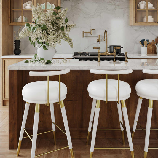 Juniper Performance Vegan Leather Stool in Counter Height by TOV Furniture – photo 2 of 6