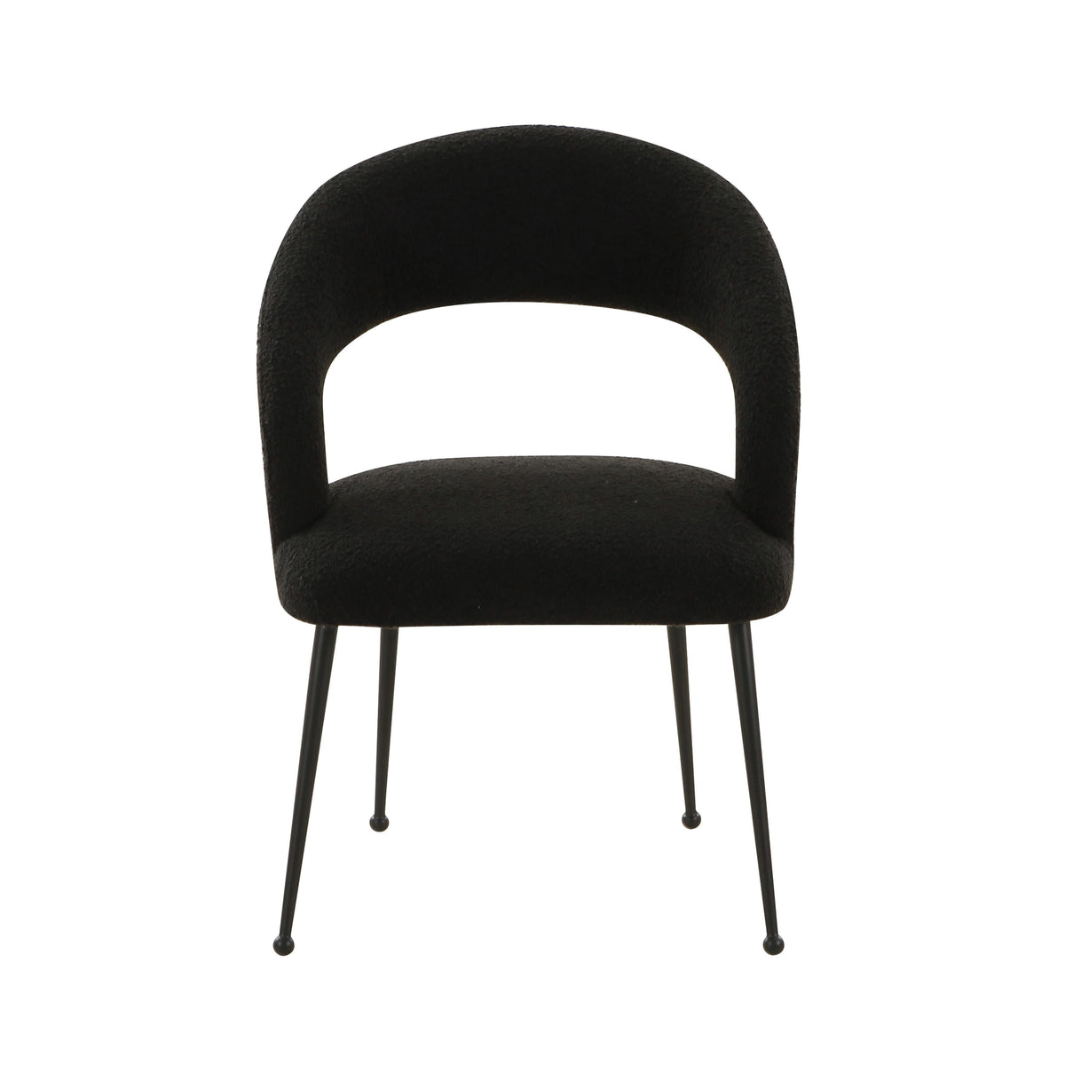 Rocco Black Performance Boucle Dining Chair by TOV Furniture – photo 3 of 6