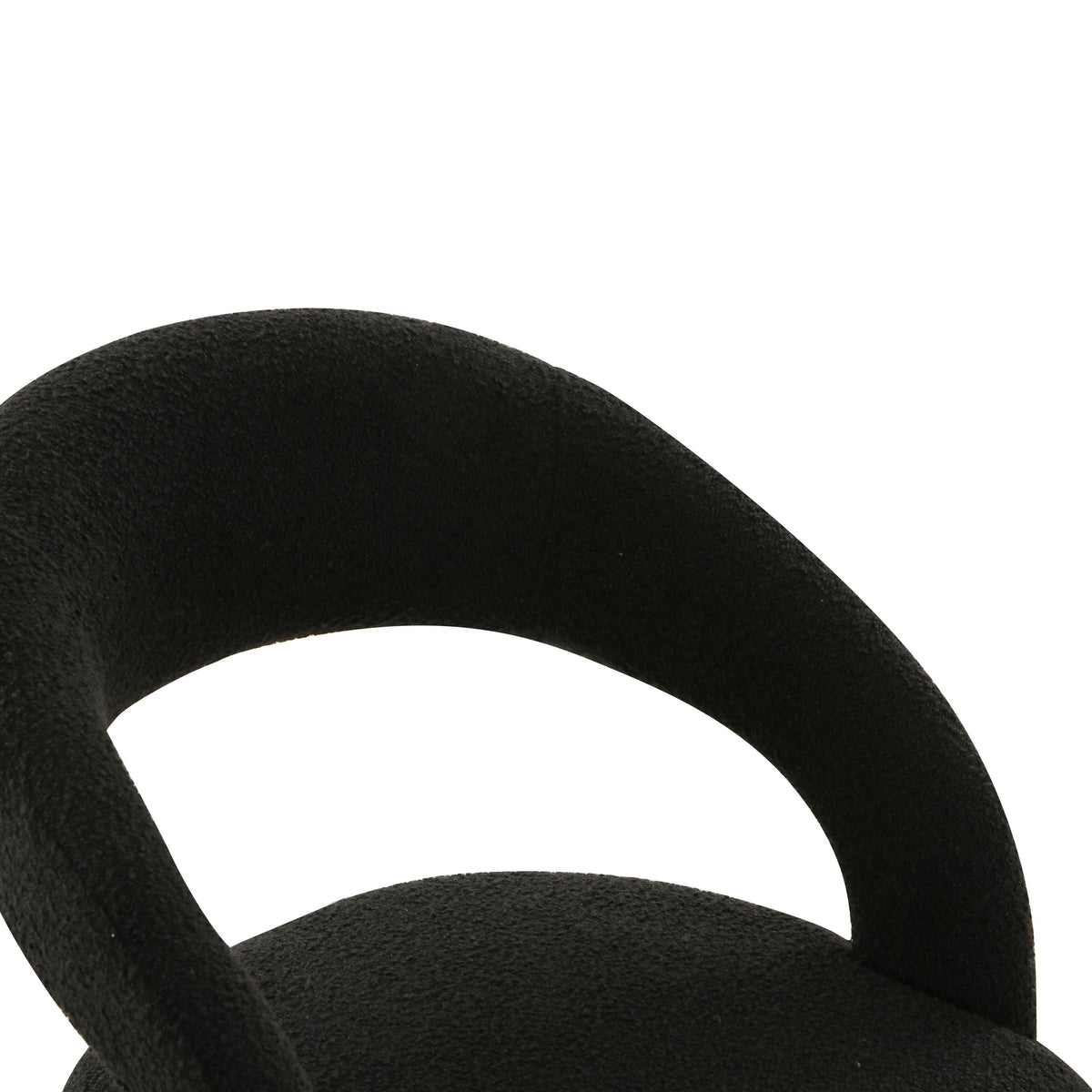 Rocco Black Performance Boucle Dining Chair by TOV Furniture – photo 5 of 6