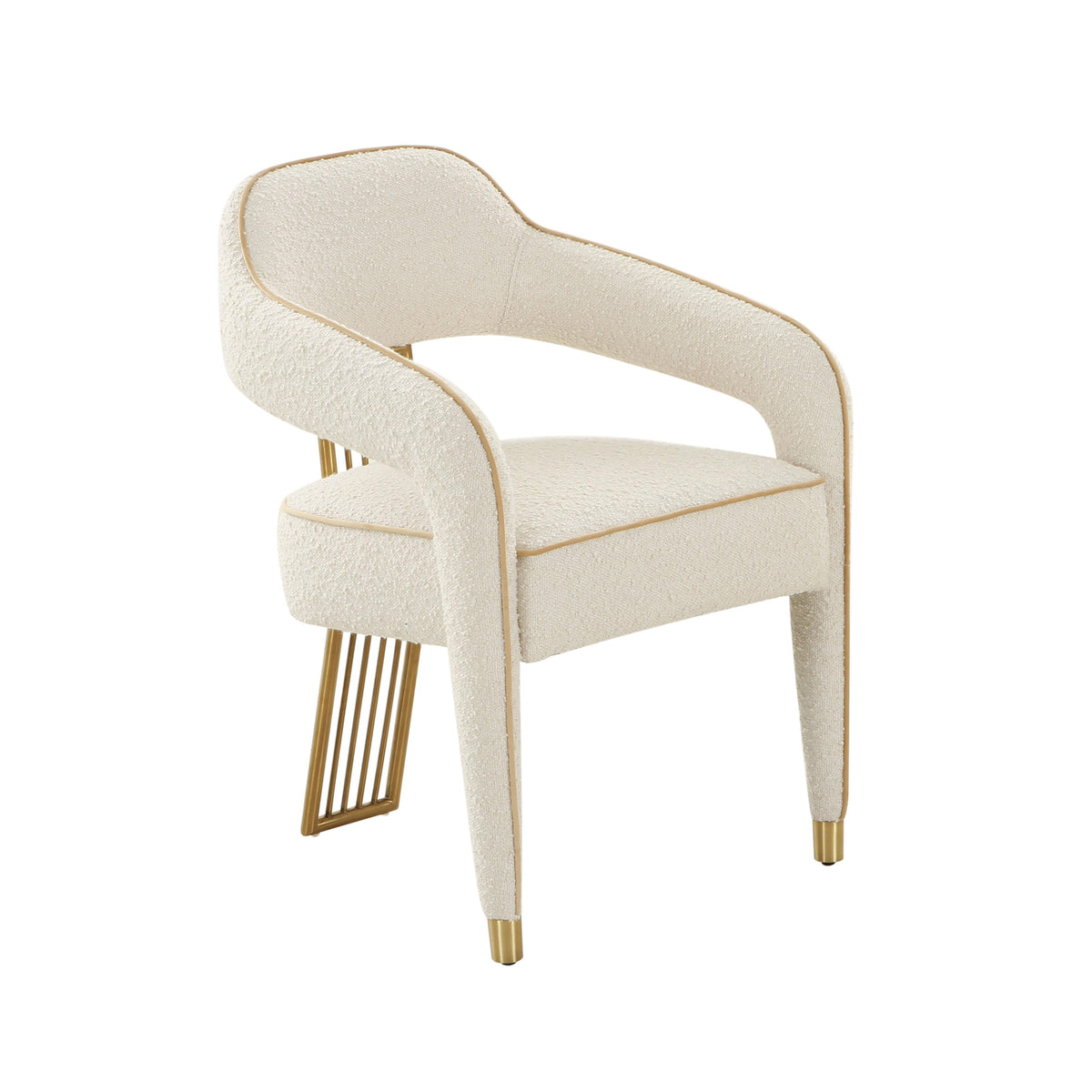 Corralis Cream Performance Boucle Dining Chair by TOV Furniture – photo 1 of 6