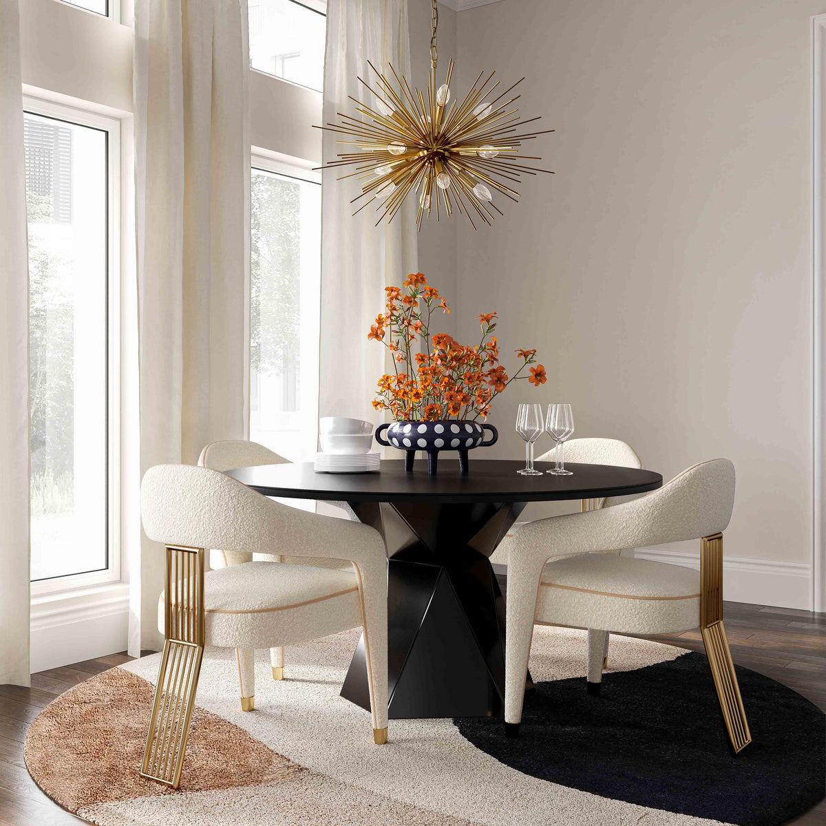 Corralis Cream Performance Boucle Dining Chair by TOV Furniture – photo 2 of 6