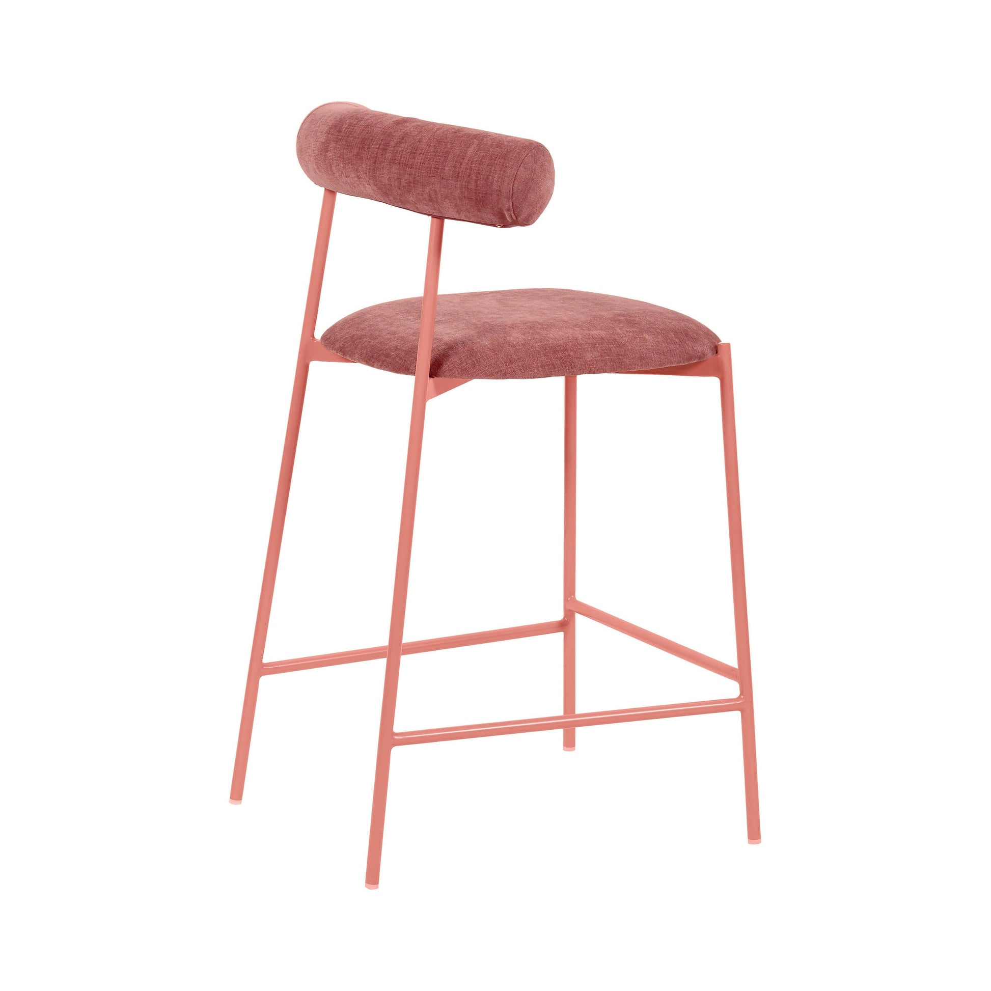 Liliana Performance Velvet Stool by TOV D68767