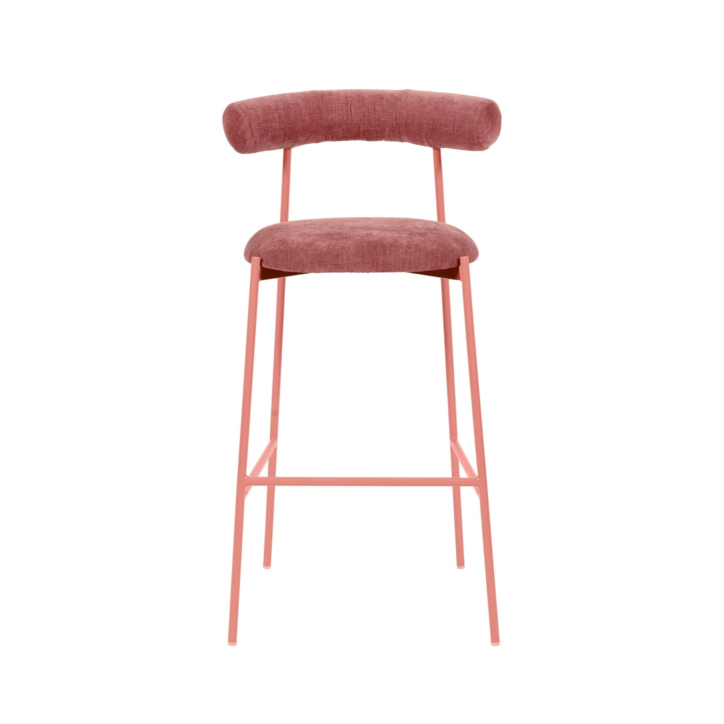 Liliana Performance Velvet Stool by TOV D68772