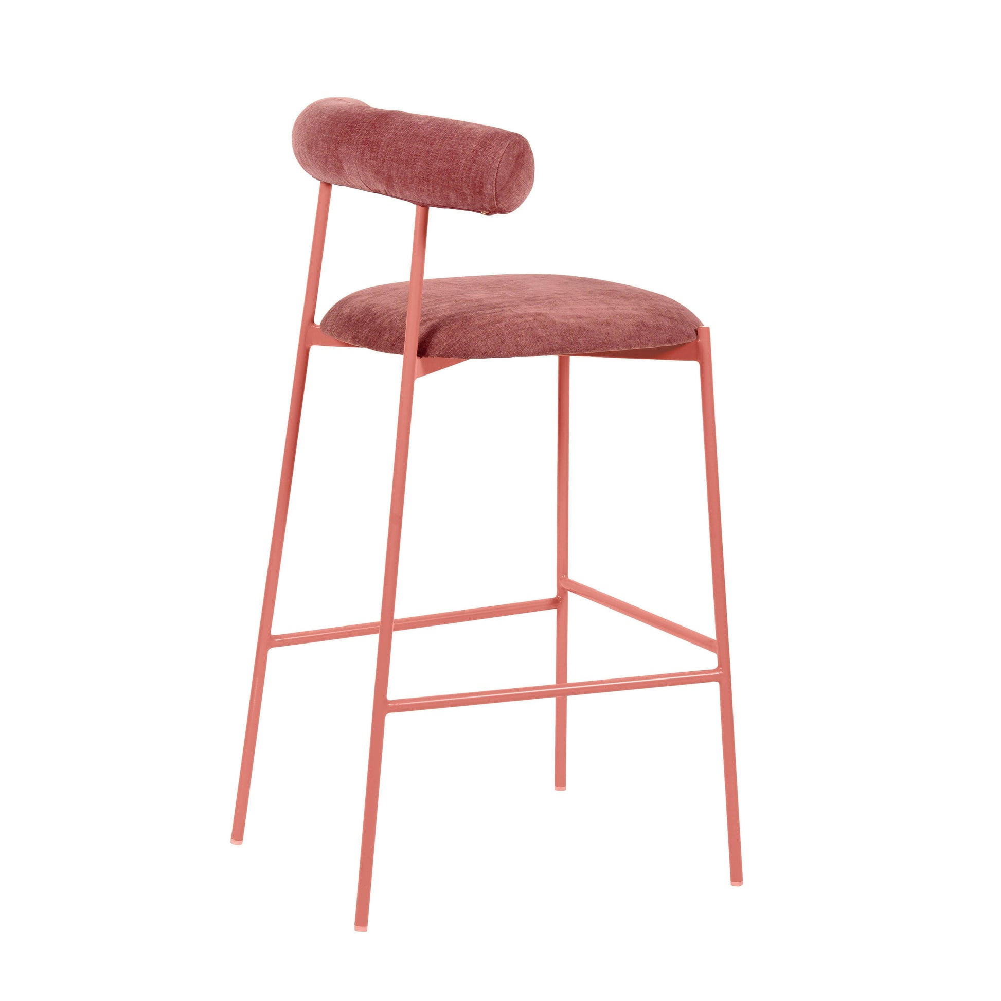 Liliana Performance Velvet Stool by TOV D68768