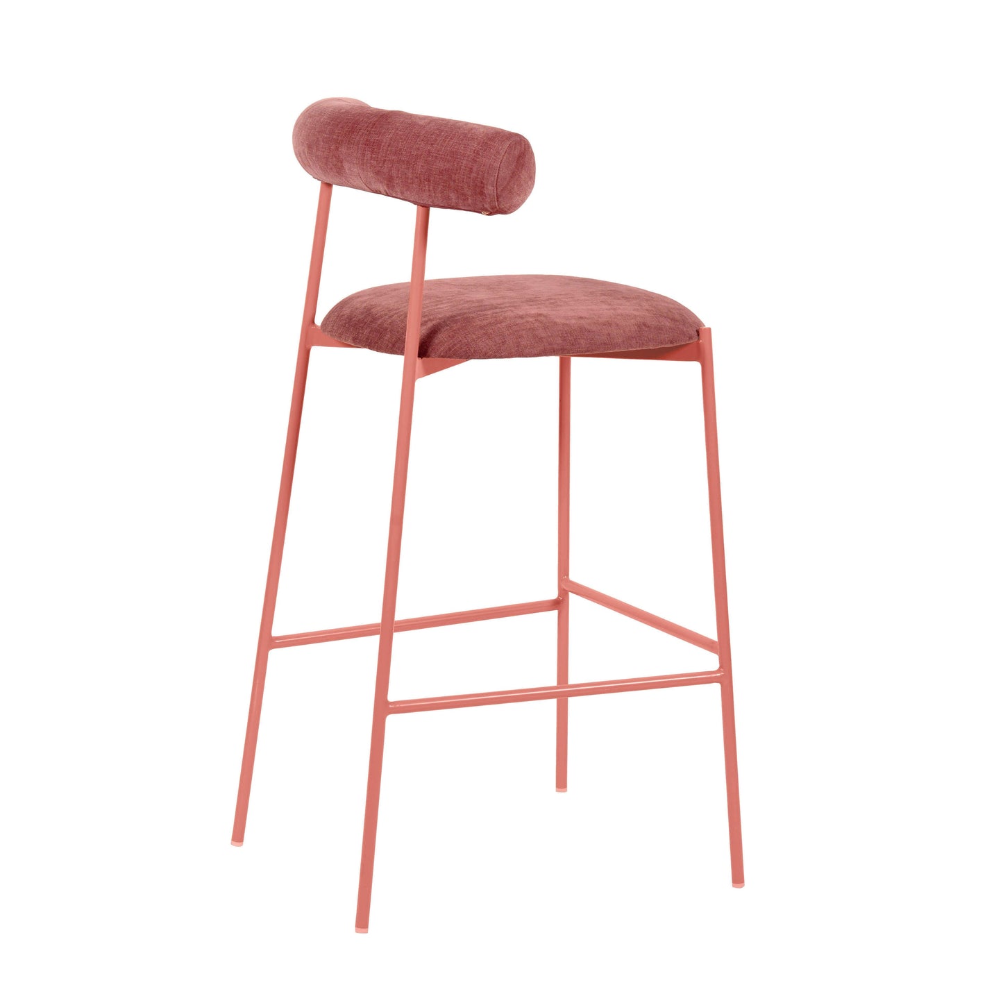 Liliana Performance Velvet Stool by TOV D68771