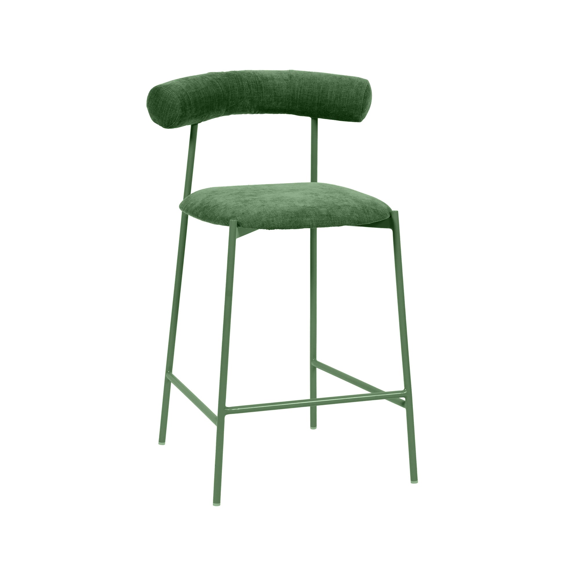 Liliana Performance Velvet Stool by TOV D68769